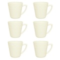 Manhattan Comfort Mendi 6 Mugs (12.17 oz.) in Ivory NM09-7301